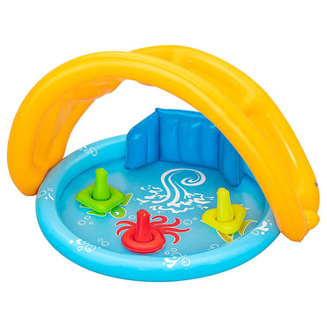 BESTWAY Pool With Roof Backrest And Sorter For Babies 3ft 9in x 2ft 11in x 2ft 6in (3in Depth)